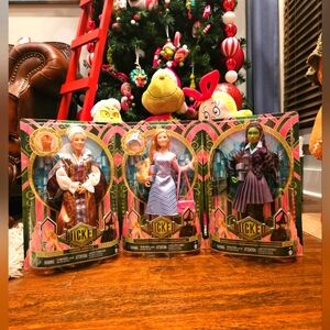 Wicked 3 Doll SET Madame Morrible, Glinda, and Elphaba Shiz University